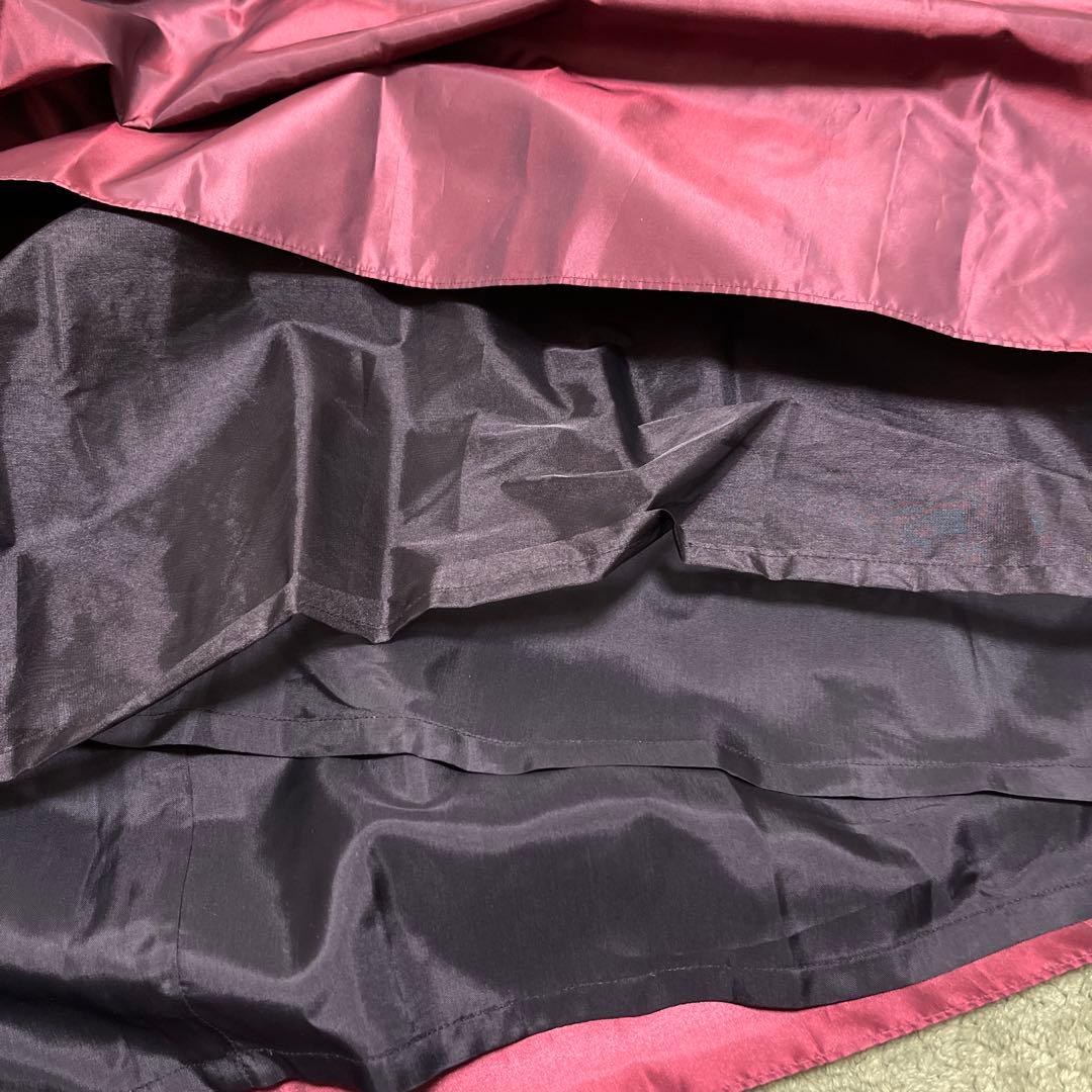 【ドレス】黒×ボルドー ドレス【13号】