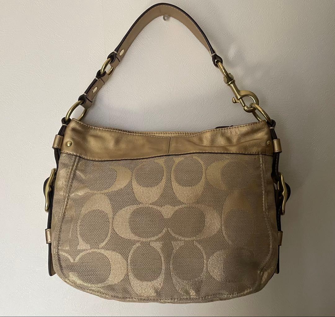 【未使用】COACH シグネチャー ソーホー ワンショルダーバッグ ゴールド