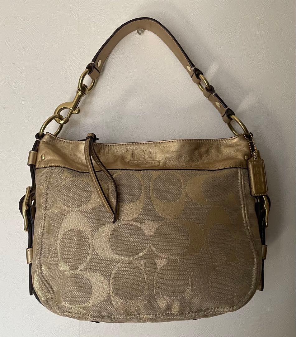 【未使用】COACH シグネチャー ソーホー ワンショルダーバッグ ゴールド
