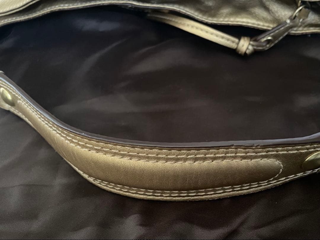 【未使用】COACH シグネチャー ソーホー ワンショルダーバッグ ゴールド