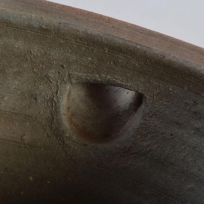 桂又三郎極め 江戸時代初期 古備前 片口水指 V R9506