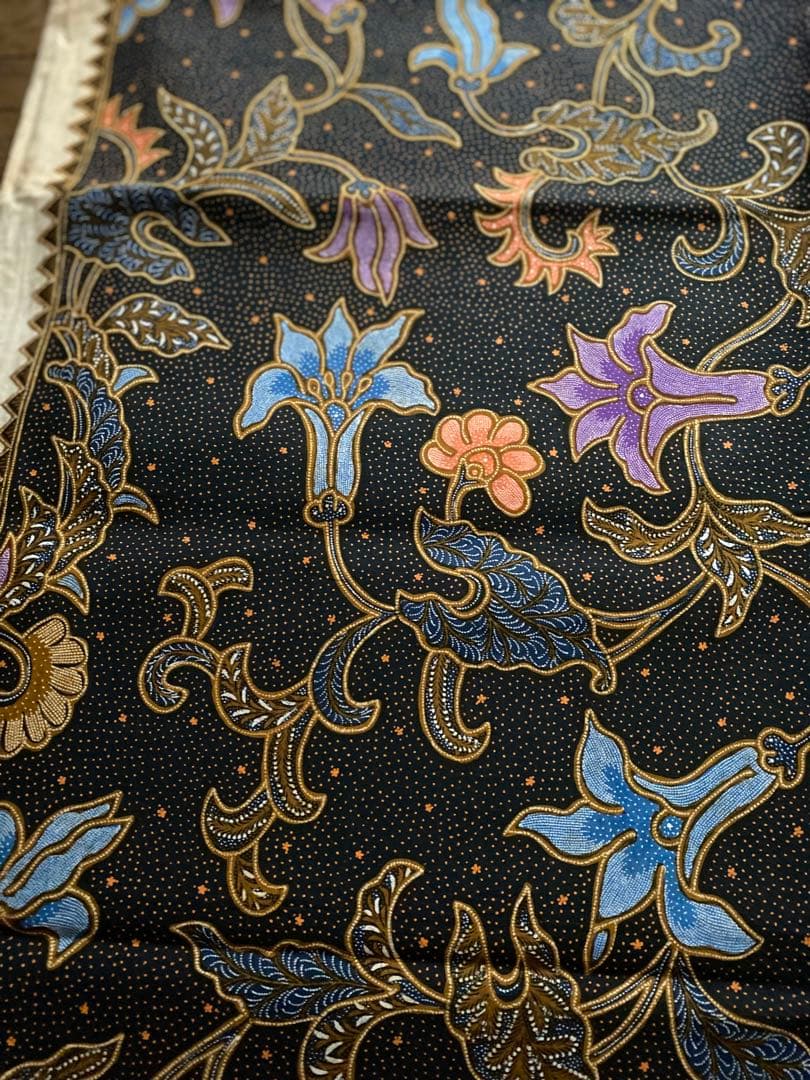 少し難あり③インドネシア ジャワ更紗 アンティーク 伝統柄 バティック