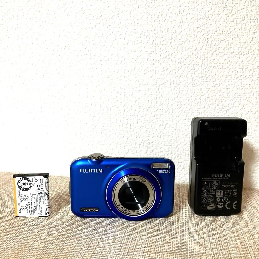 FUJIFILM Fine pix JX400 ブルー バッテリー/充電器付き