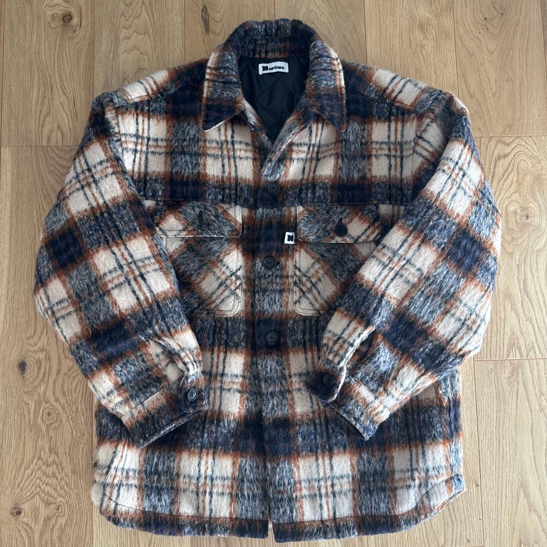 Naptime チェック中綿ジャケット - メルカリ