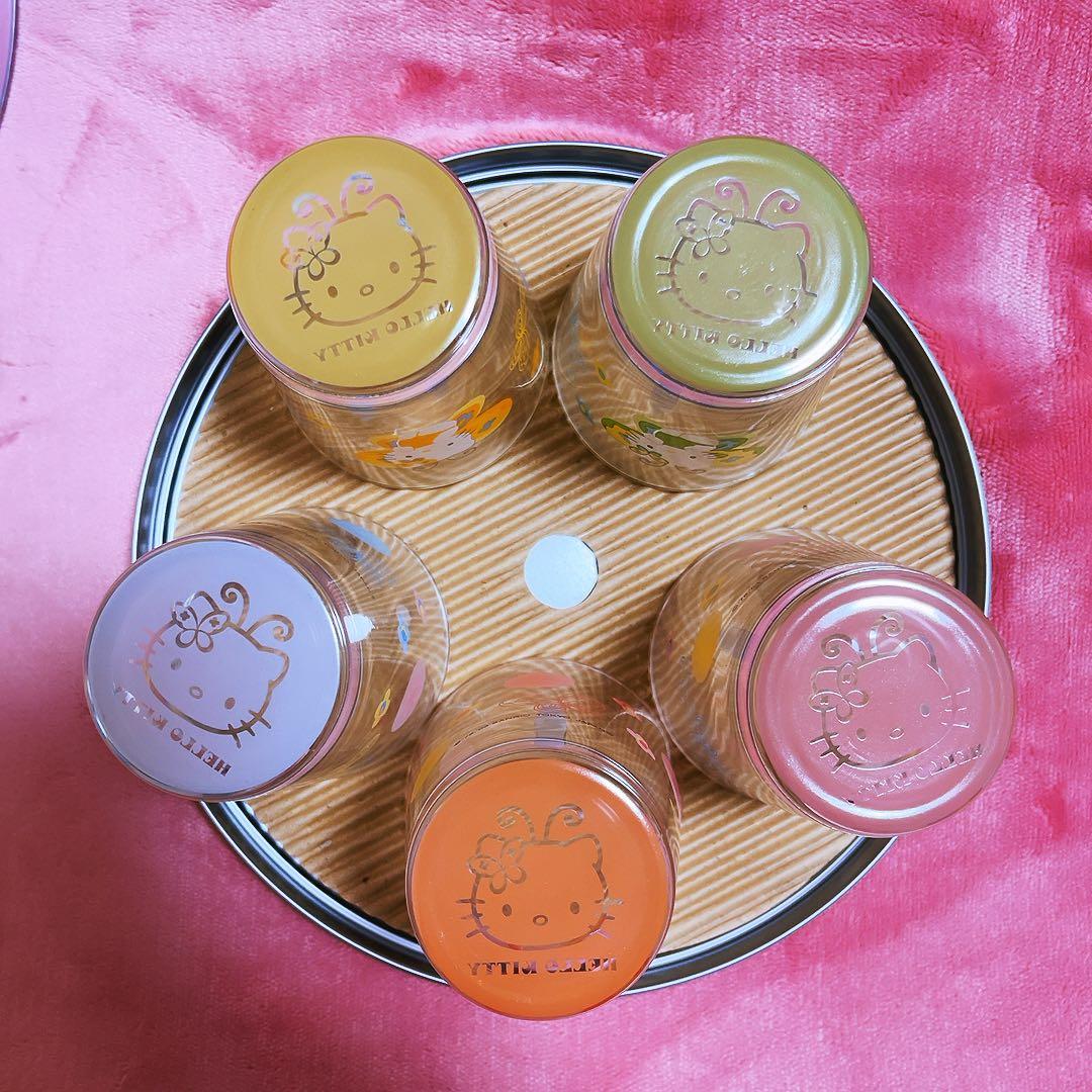 希少レア　ハローキティ　フェアリーシリーズ　グラスセット　缶入り　2003