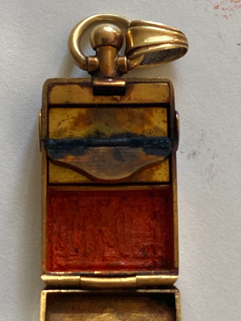 K18 ペンダントトップ ロケットペンダント 印鑑