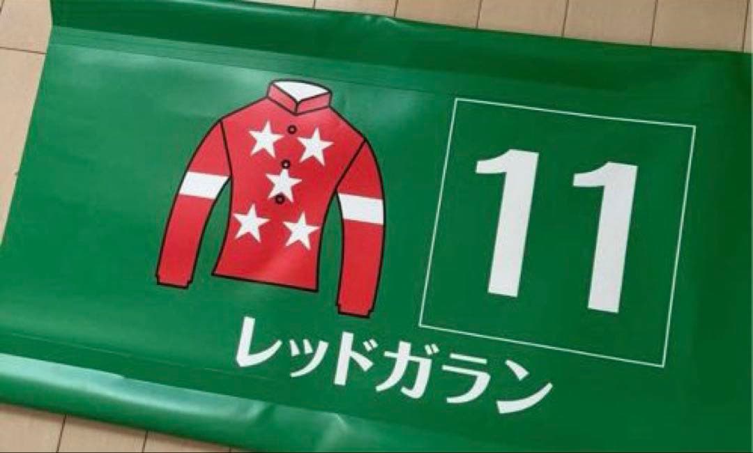 な³☆実際に使用!JRA 競馬バナー天皇賞秋　ポタジェレッドガロン（表裏）