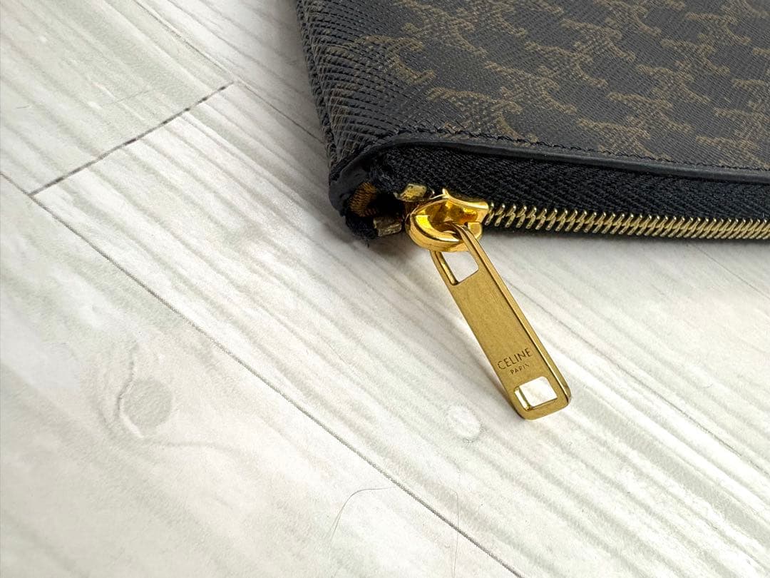 【極美品】CELINE セリーヌ　トリオンフ　ケース　キャンバス