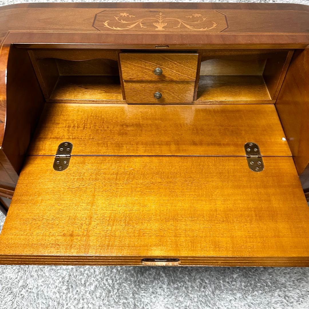 Tarocco ライティングビューロー キャビネット イタリア製 象嵌 猫脚