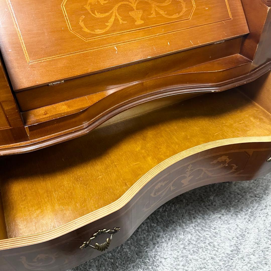 Tarocco ライティングビューロー キャビネット イタリア製 象嵌 猫脚