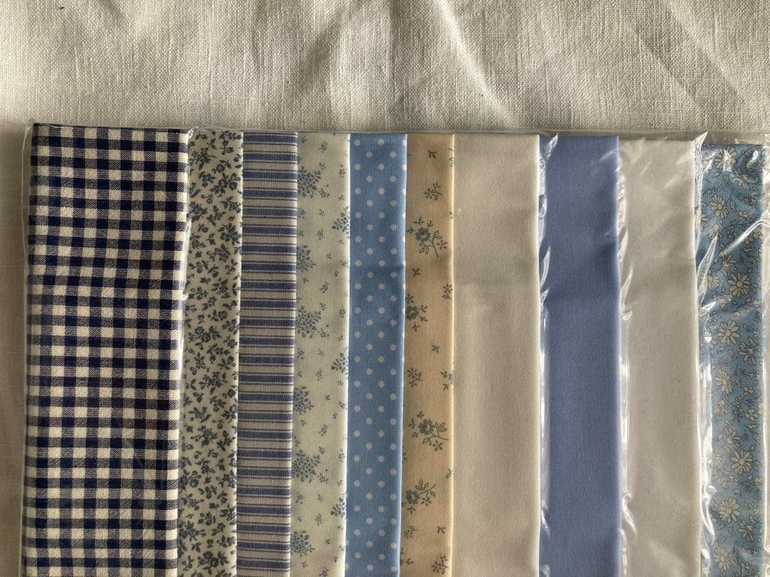 べアーズポー 【ブルー＆ホワイトのキルト】 作成キット