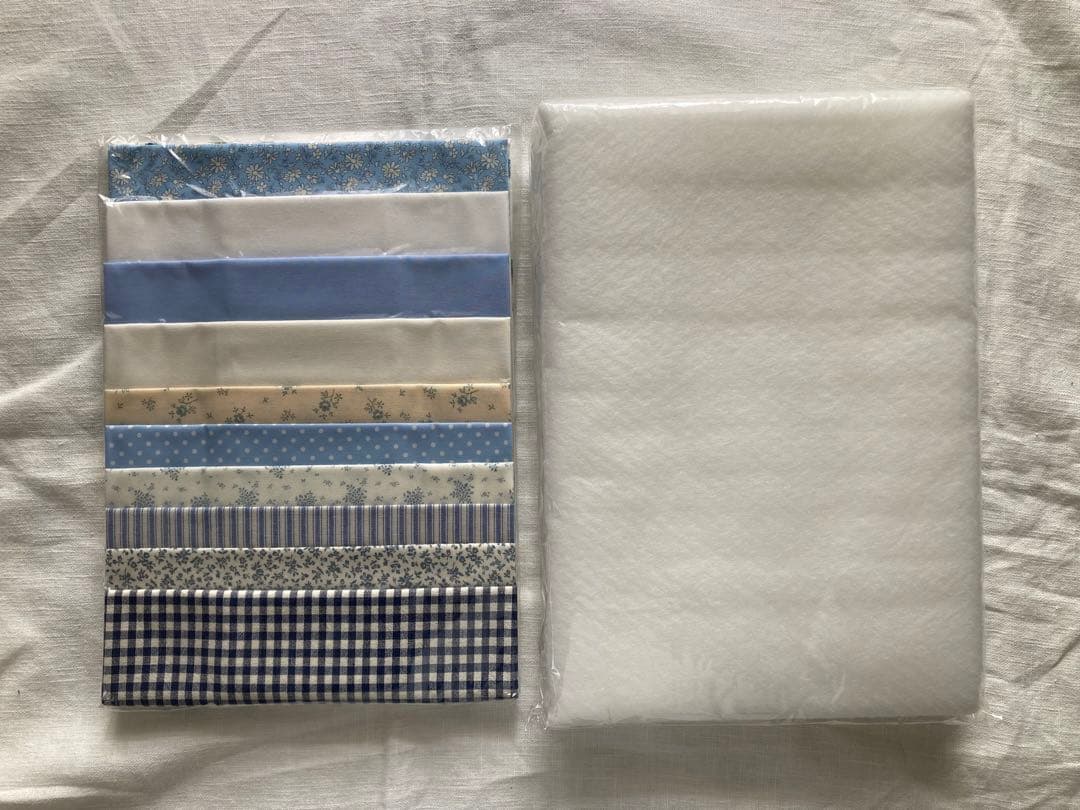 べアーズポー 【ブルー＆ホワイトのキルト】 作成キット