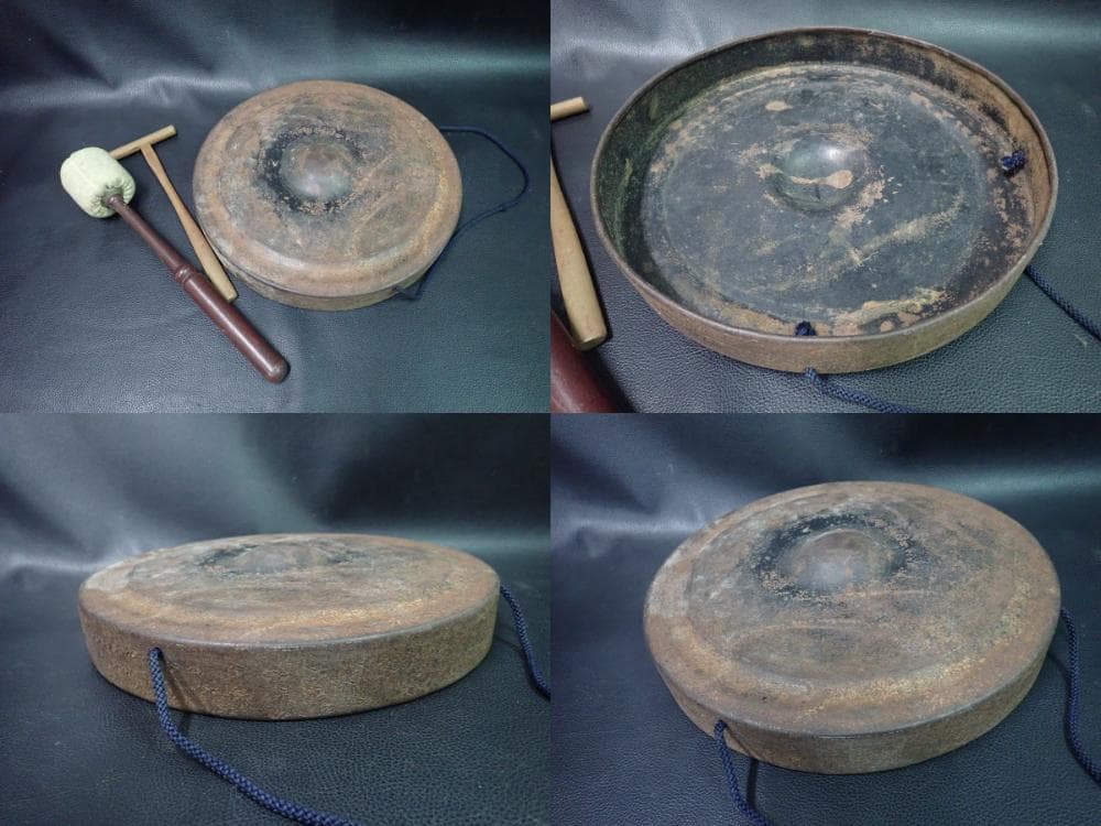 鐘 鉦 銅鑼 セット 和楽器 邦楽 お囃子 祭り 囃子方 日本舞踊 歌舞伎