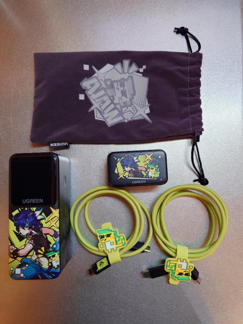 UGREEN モバイルバッテリー 原神モデル ３点セット ほぼ未使用