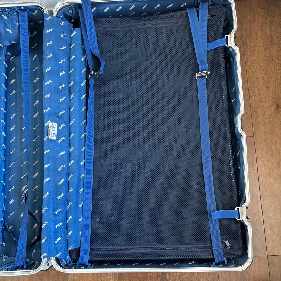廃盤品 青ロゴ RIMOWA リモワ トパーズ アルミ スーツケース 104L