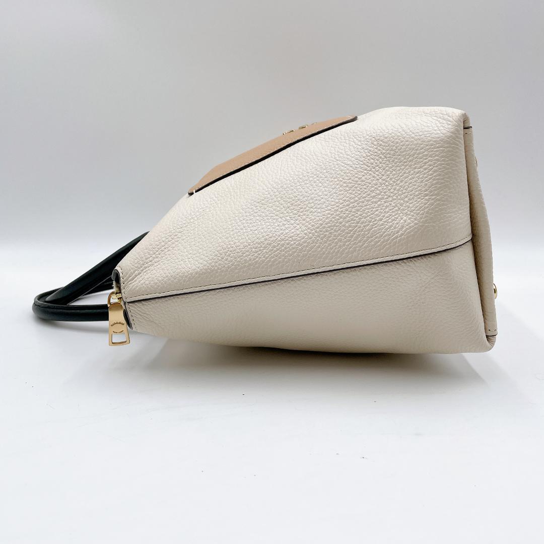 極美品 COACH 2WAYバッグ エマ サッチェル ショルダー 　f425