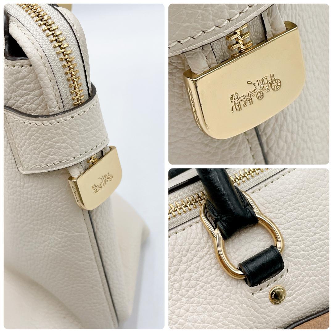 極美品 COACH 2WAYバッグ エマ サッチェル ショルダー 　f425