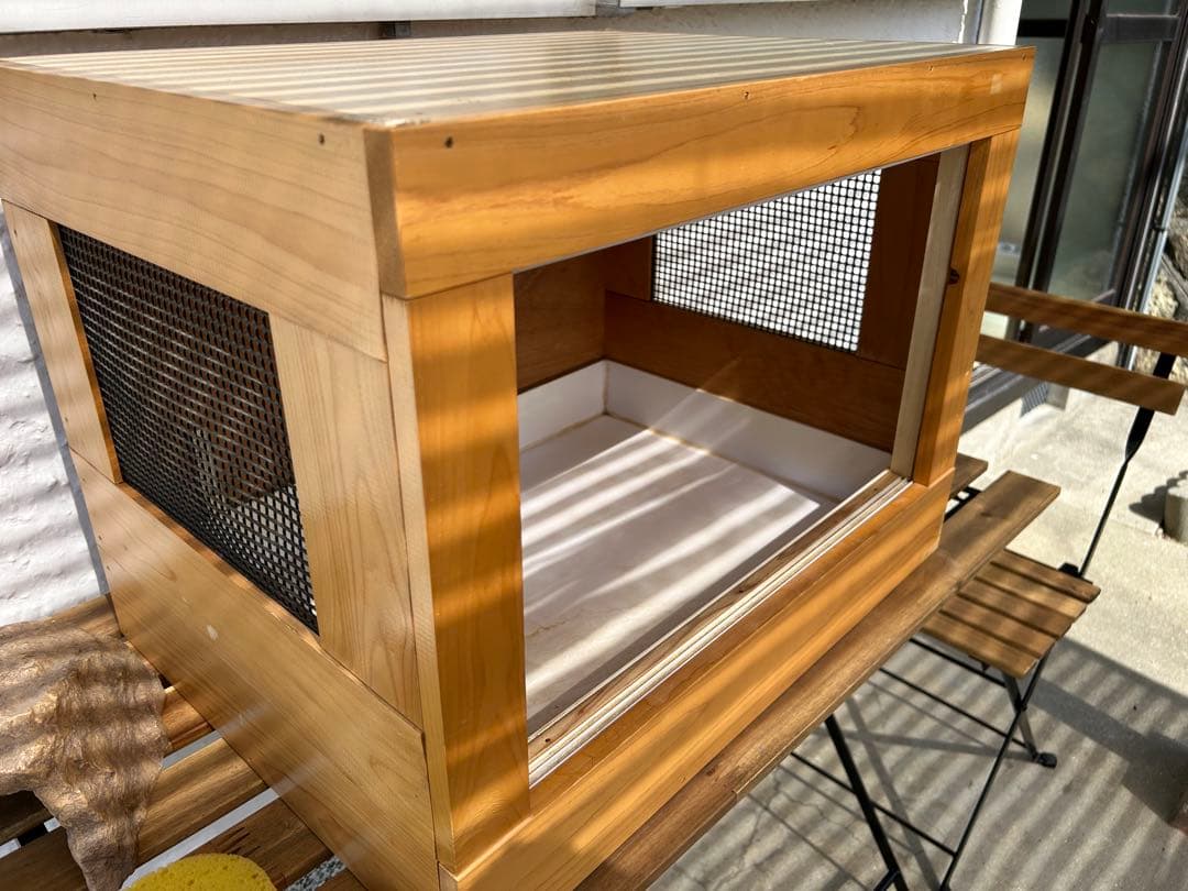 大型爬虫類 中古自作飼育ケージ 運搬可能エリア有り 爬虫類ケージ 110×45×