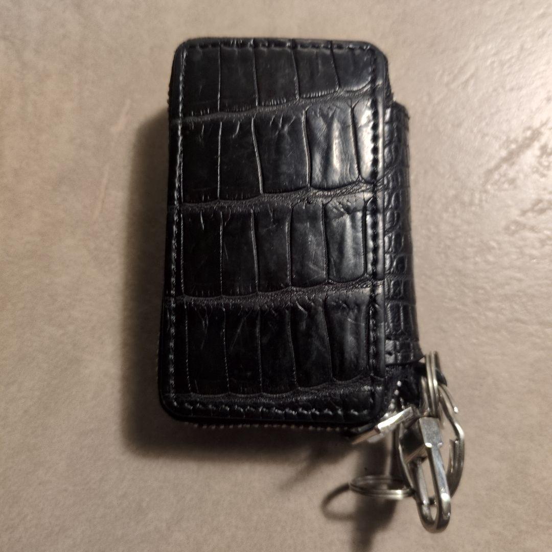 THE SOLE クロコダイル スマートキーケース ブラック メンズ