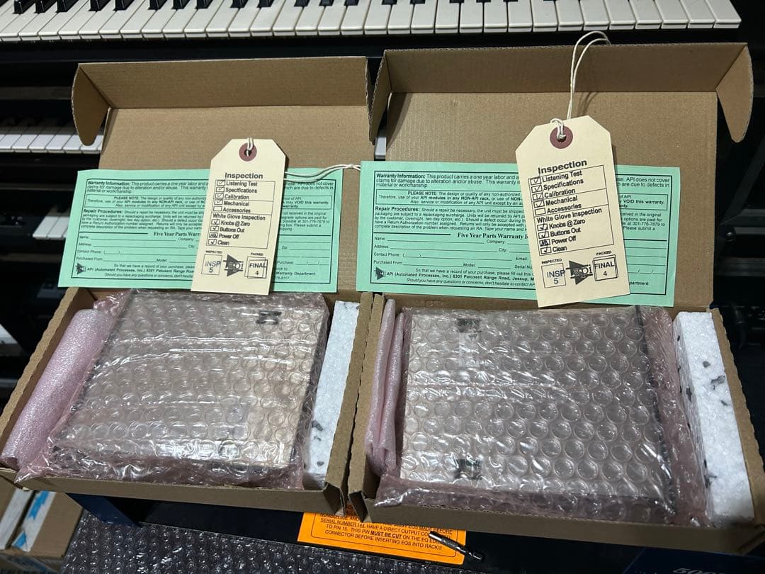 API 512c マイクプリアンプ 【2010年製ペア】 10760・10766