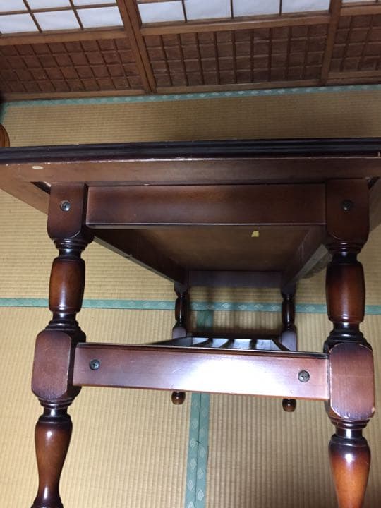 送料込 古民家レトロ 机 昭和お洒落 和洋