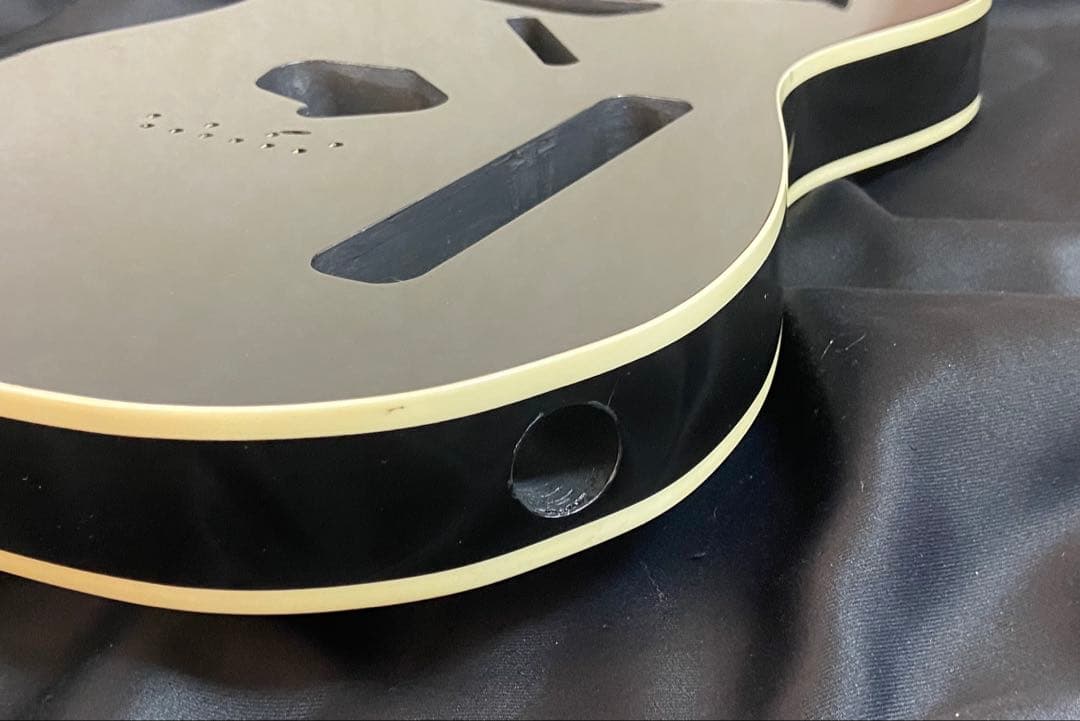 テレキャスターNo73バインディングボディ ブラック ラッカー塗装