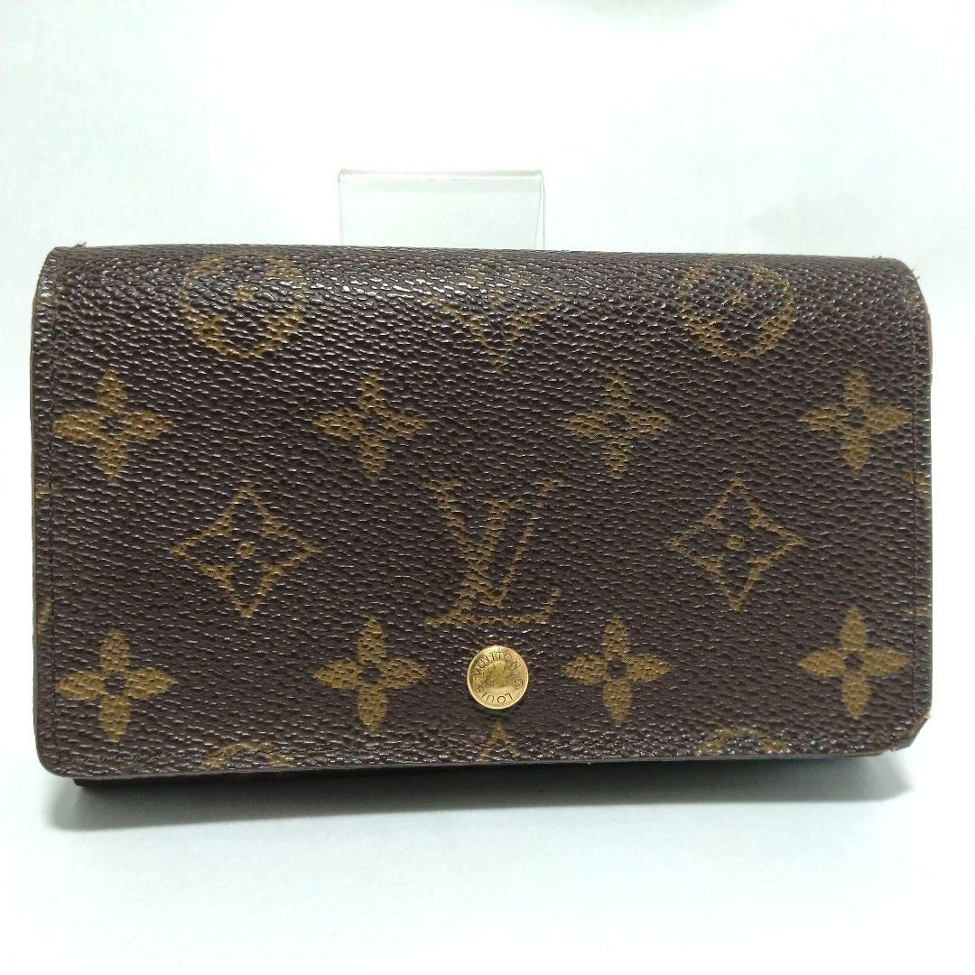 ルイヴィトン ポルトモネ ビエ トレゾール モノグラム 折り財布 PVC レザー