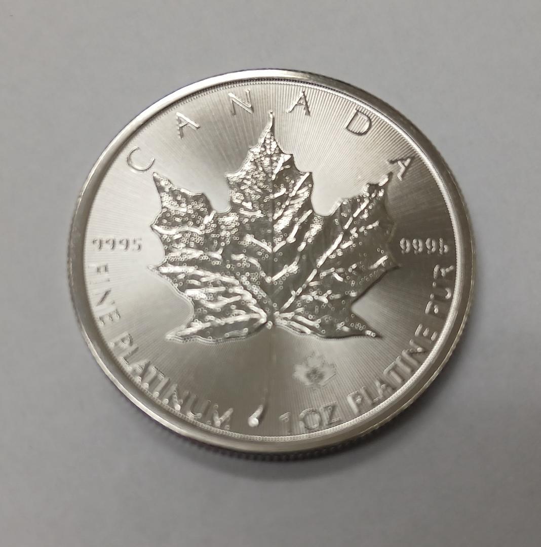 プラチナ メイプルリーフ  1オンス 31.1g 流通品 Ptインゴット