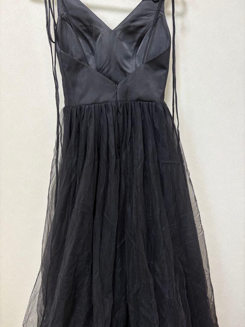 パーティードレス ブラック 前撮り ブライダル ロングドレス カラードレス