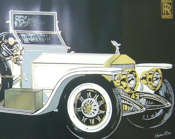 絵画  アートポスター  クラシックカー  ロールスロイス