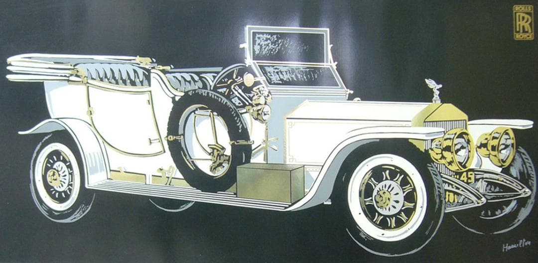 絵画  アートポスター  クラシックカー  ロールスロイス
