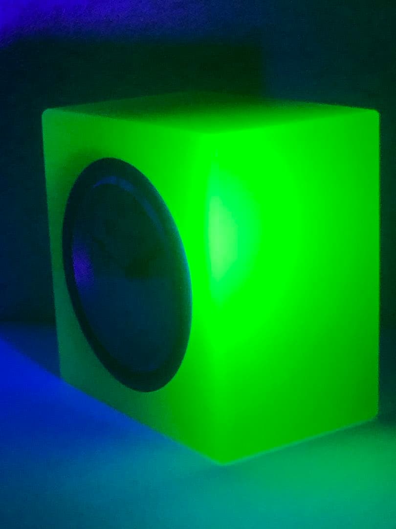 精工舎 ウランガラス置き時計 アンティーク レトロ 骨董品 置き時計