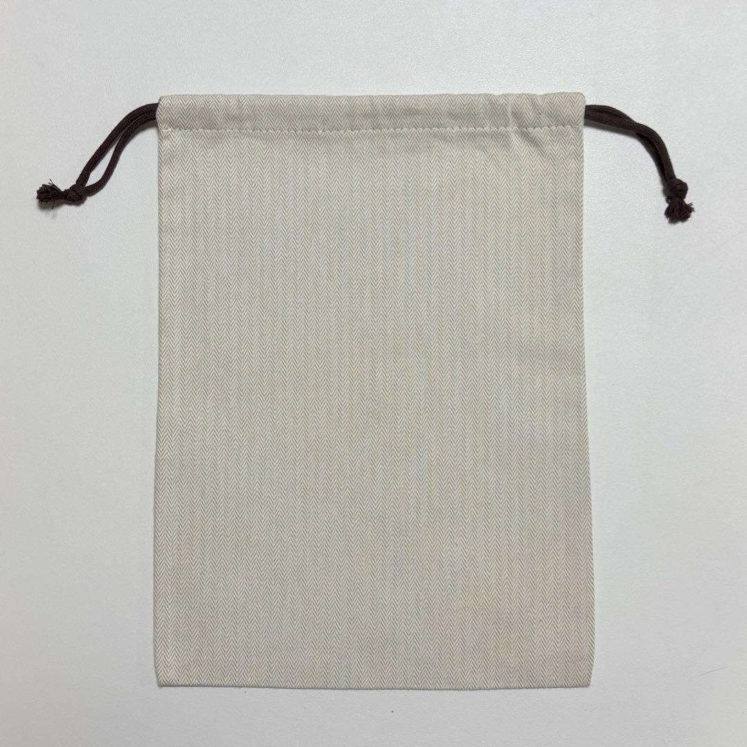 極美品 エルメス 保存袋 巾着袋 ヘリンボーン柄 - メルカリ