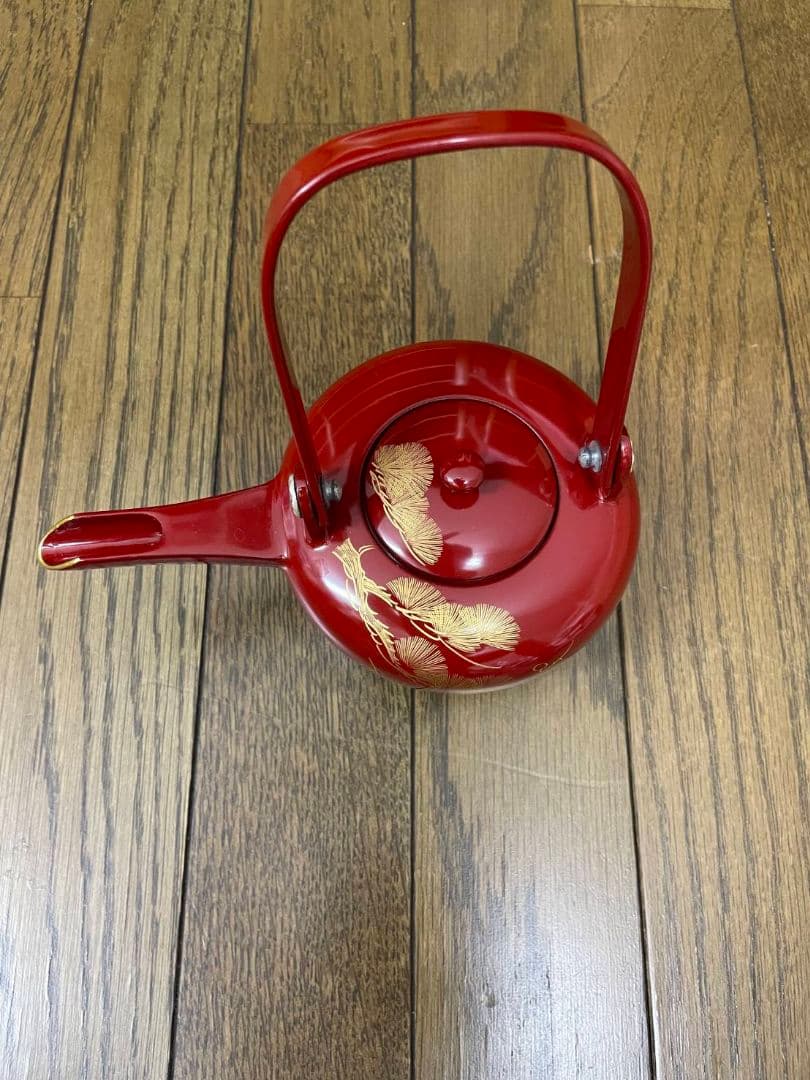 お正月用お屠蘇器セット　漆器　茶器セット　天然木　うるし塗装