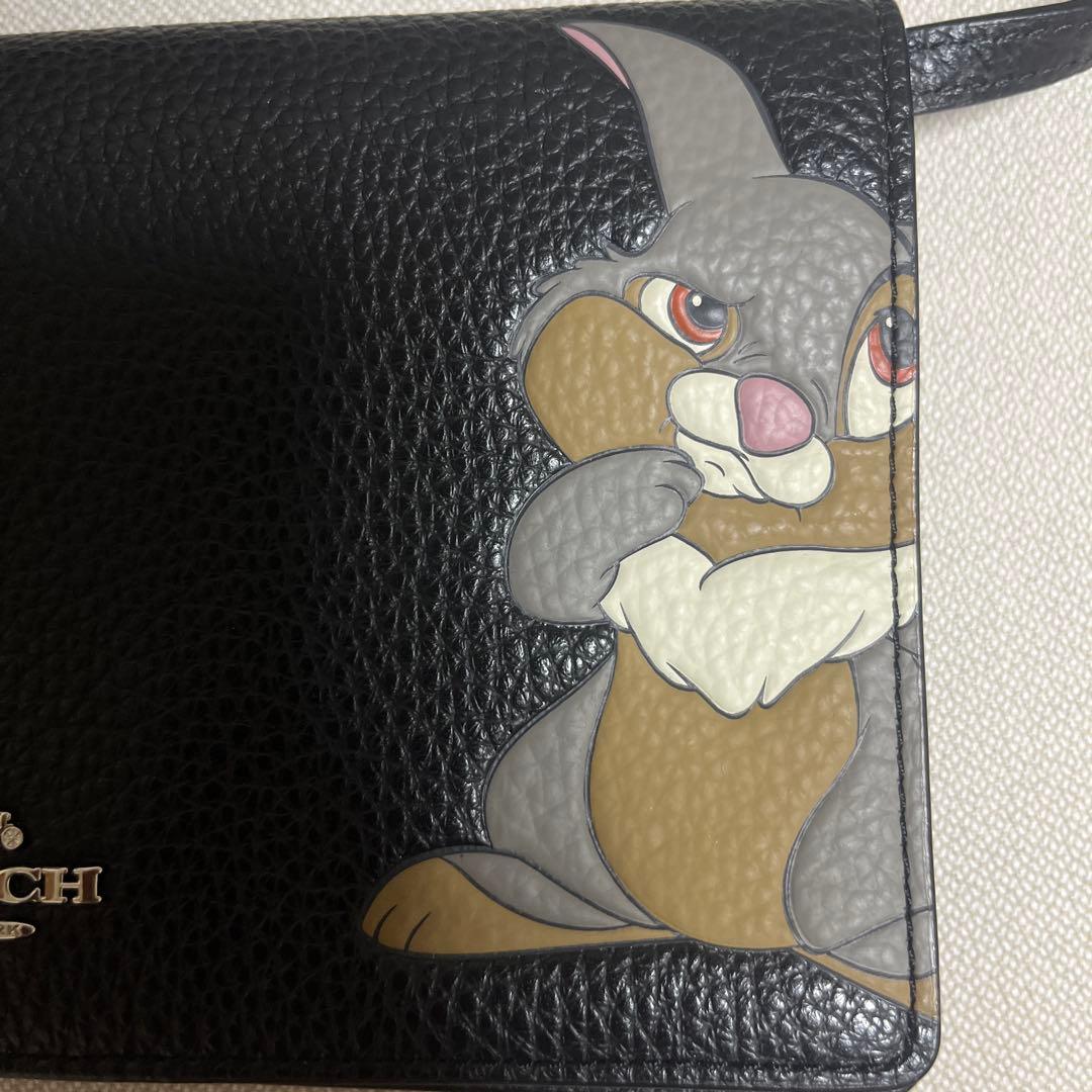 COACH とんすけ　コラボ　ウォレットバッグ