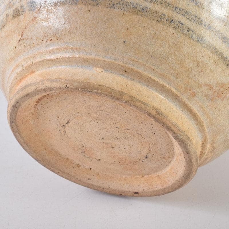 タイ古陶磁　スンコロク　宋胡録　蓋物　三彩亭　硲伊之助極め箱　M　R7936