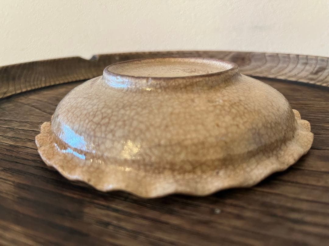 御深井焼 輪花皿【13cm】