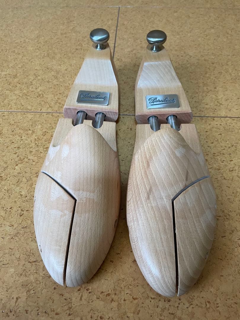 パラブーツ　シャンボード　カフェ　UK8.5 シューツリー付き　良革質