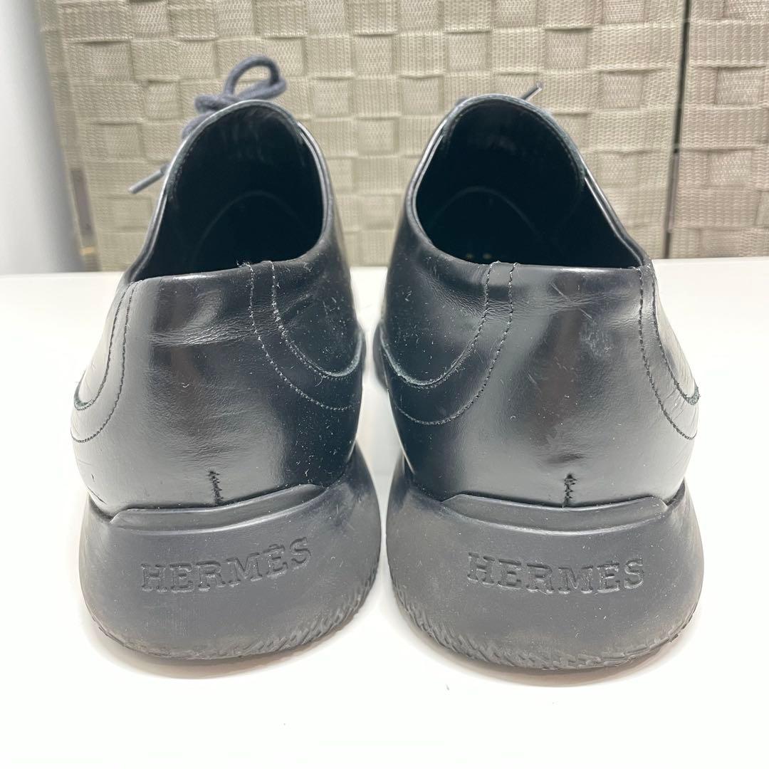 k*k様 HERMES ブラックレザードレスシューズ　43 1/2