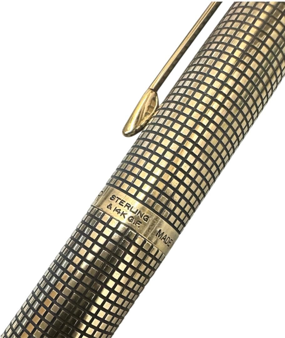 ★PARKER 75　STERLING SILVER　万年筆　ペン先14K