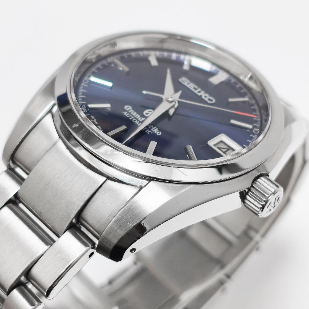 美品 グランドセイコー 9Sメカニカル 3Days デイト SBGR073 青