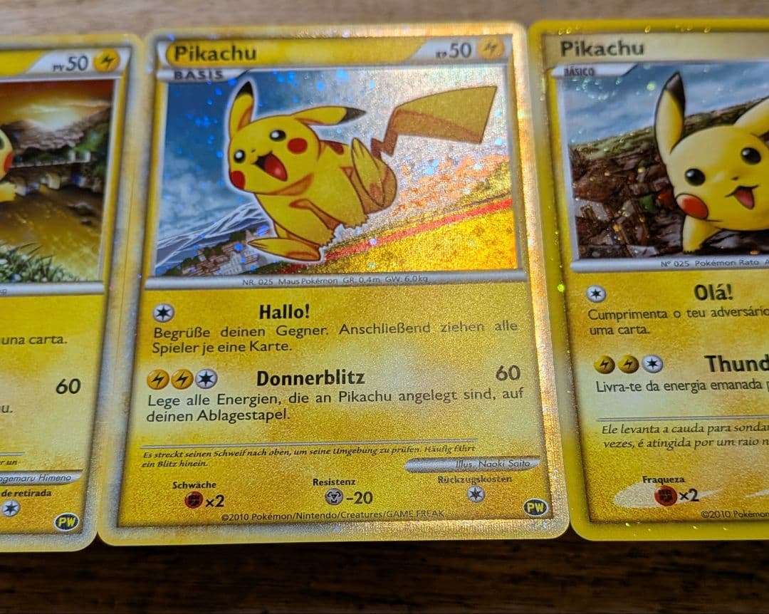 ポケモンカード ワールド ピカチュウ ドイツ ポルトガル スペイン