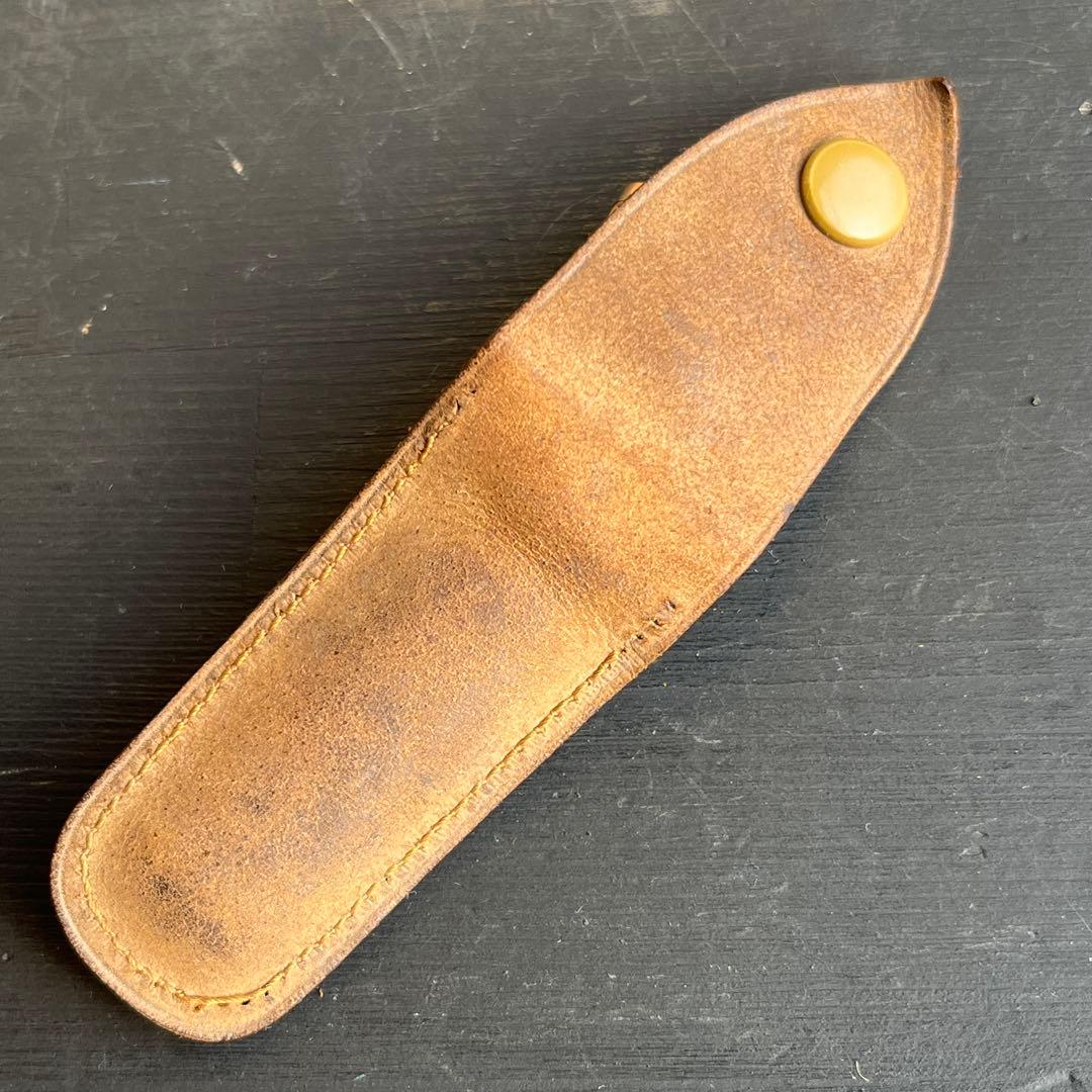 14金 パイプ 吸い口 マウスピース レザーケース付き 喫煙具 タバコ 骨董