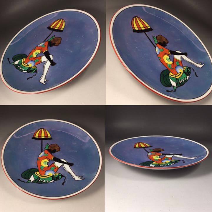 希少/オールドノリタケ/シルエットレディー/飾り皿WW144107Y オンライン