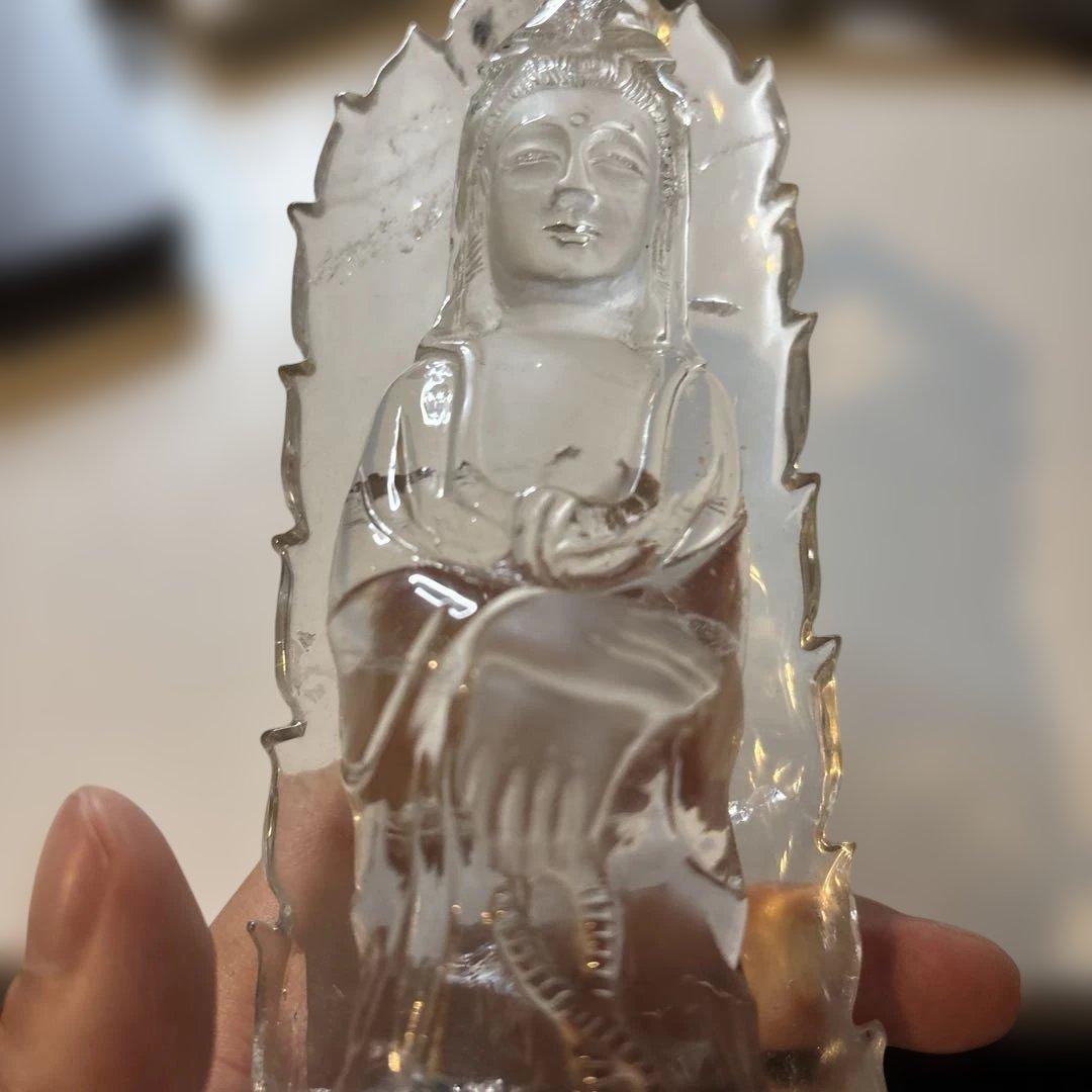 最近金運がやばい！すんごい慈悲！天然水晶の観音様(京都)！すんごい優しいパワー！