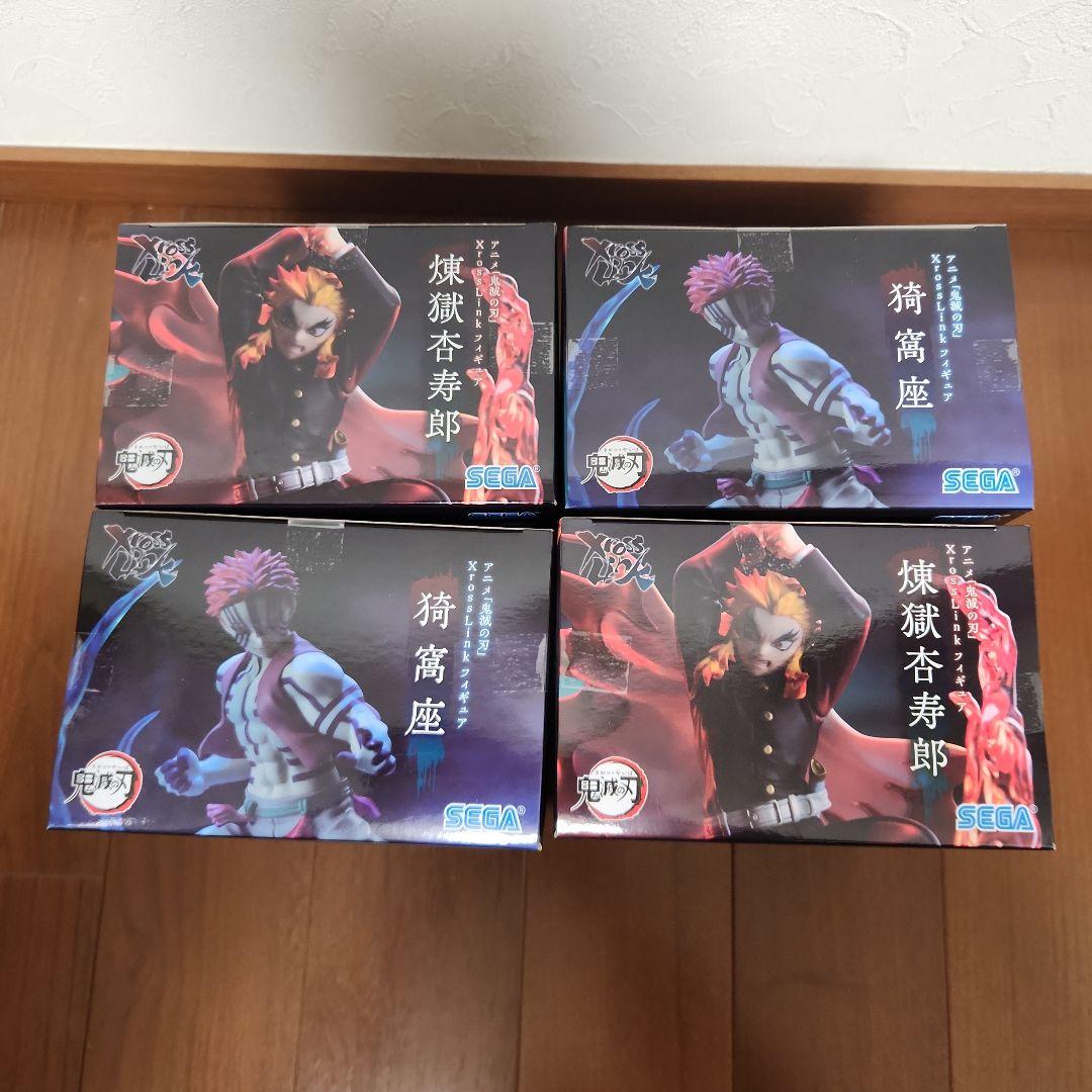 新品・未開封】鬼滅の刃フィギュア 煉獄杏寿郎 猗窩座 4体セット