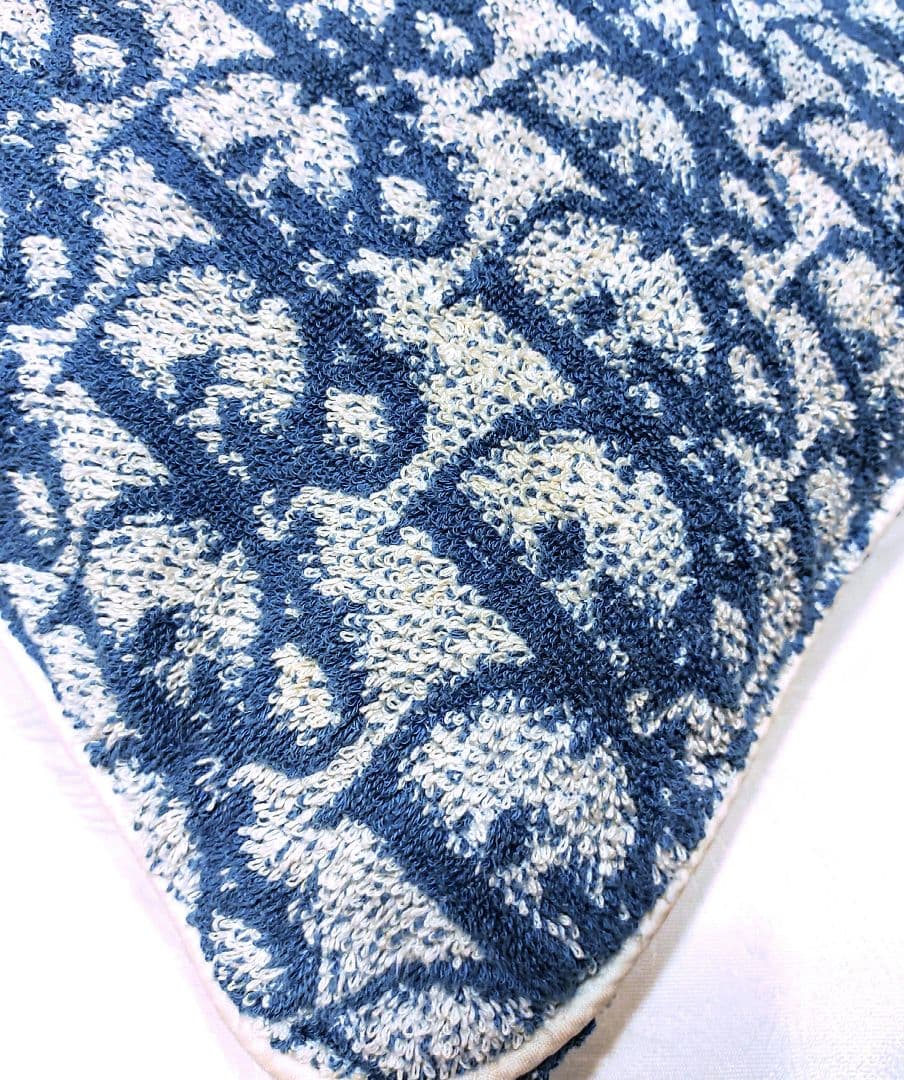 美品Diorディオール クッションカバートロッター柄ネイビー タオル生地