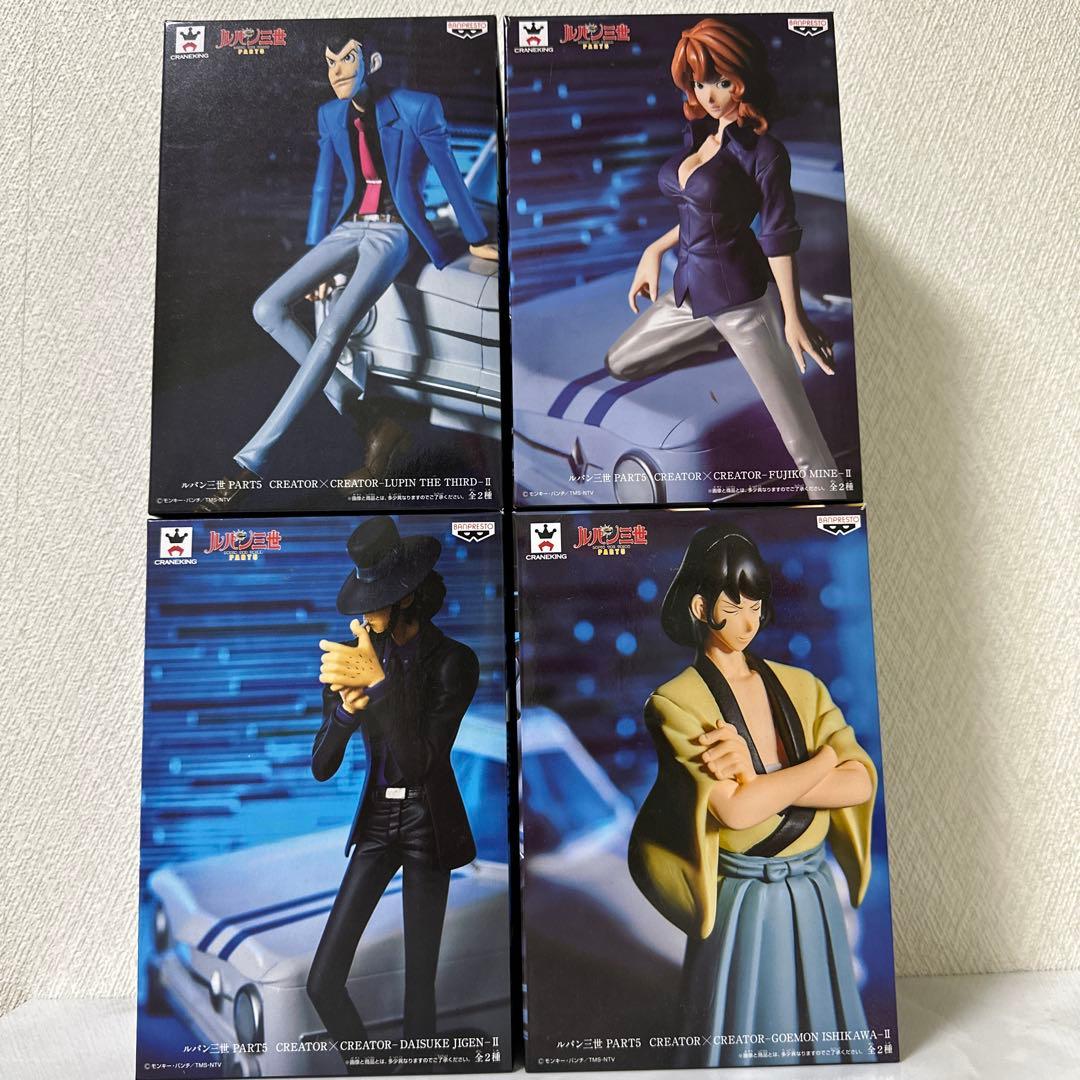 造形師✕写真家 ルパン三世 フィギュア4種セット