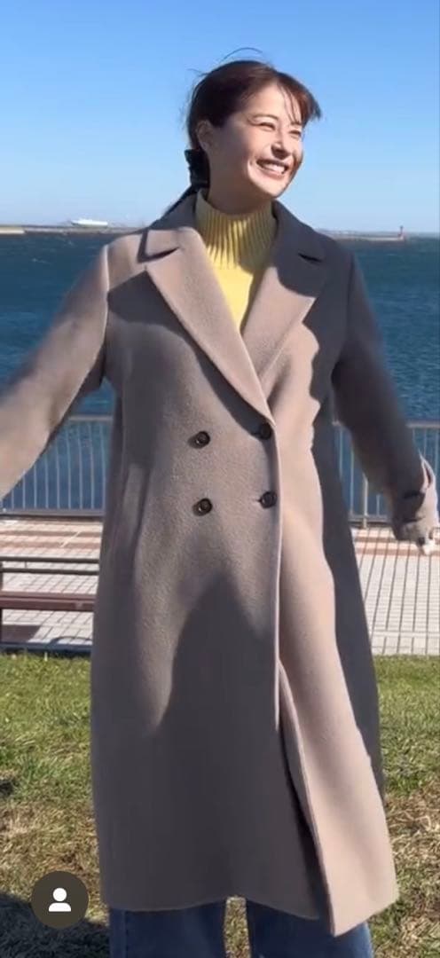 YECCA VECCA ウール混ロングダブルコート わたしの宝物 松本若菜 衣装