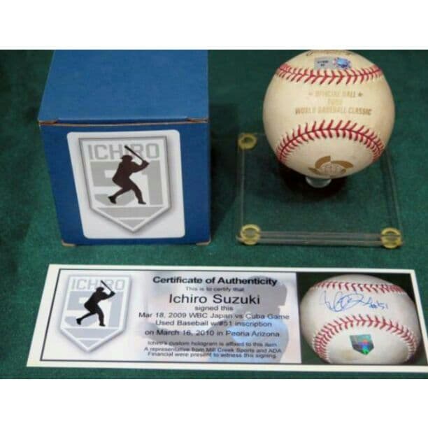 イチロー サイン 実使用球 WBC ボール MLB WBC 2006 公式公認球 幻の決勝